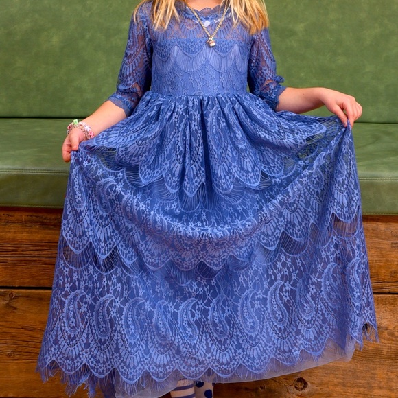 Trish Scully Child dress. Periwinkle. Size 6. EUC. - Picture 1 of 3